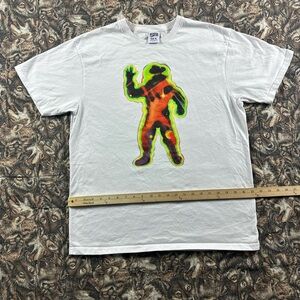Billionaire Boys Club White Tee with Colorful Astronaut Graphic